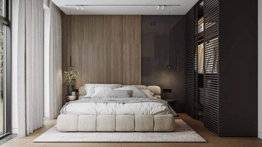 Home Space with Both Texture and Comfort bedroom