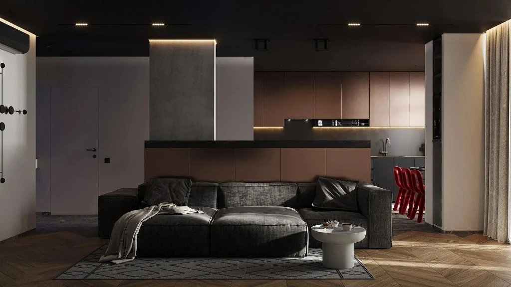 Modern Minimalist Mix-and-Match living-room