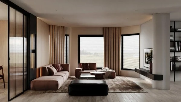 Modern Minimalist, Warm and Textured Home Space