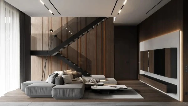 A Sophisticated and Practical Living Space