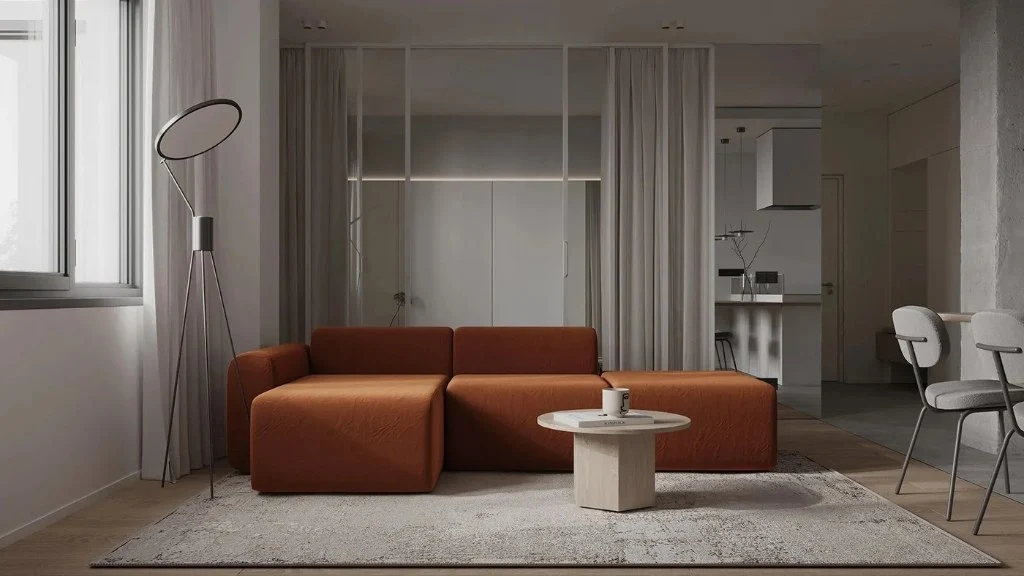 Minimalist: Symbiosis of Nature and Elegance living-room