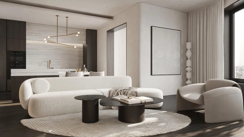 Modern Minimalist Style, an Elegant Space living-room