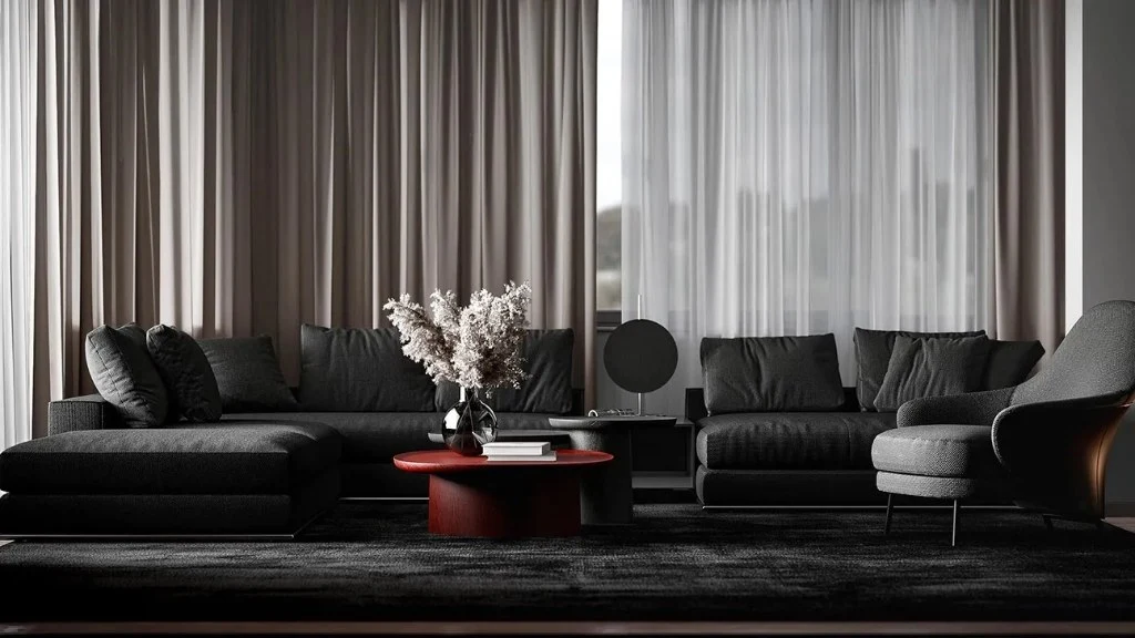 Weaving Life Between Tranquility and Tension living-room