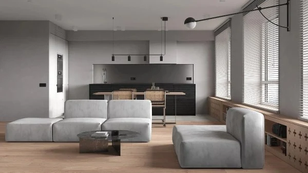 Dark Brown Wabi-Sab Quiet Residence