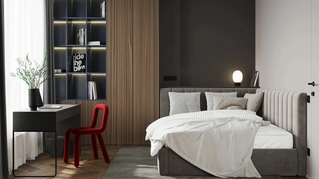 Modern Minimalist Mix-and-Match bedroom