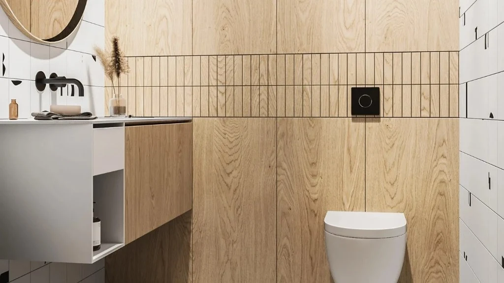 Blend of Simplicity and Luxury bathroom