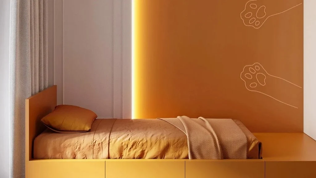 Space of Simple-Luxury Fusion bedroom