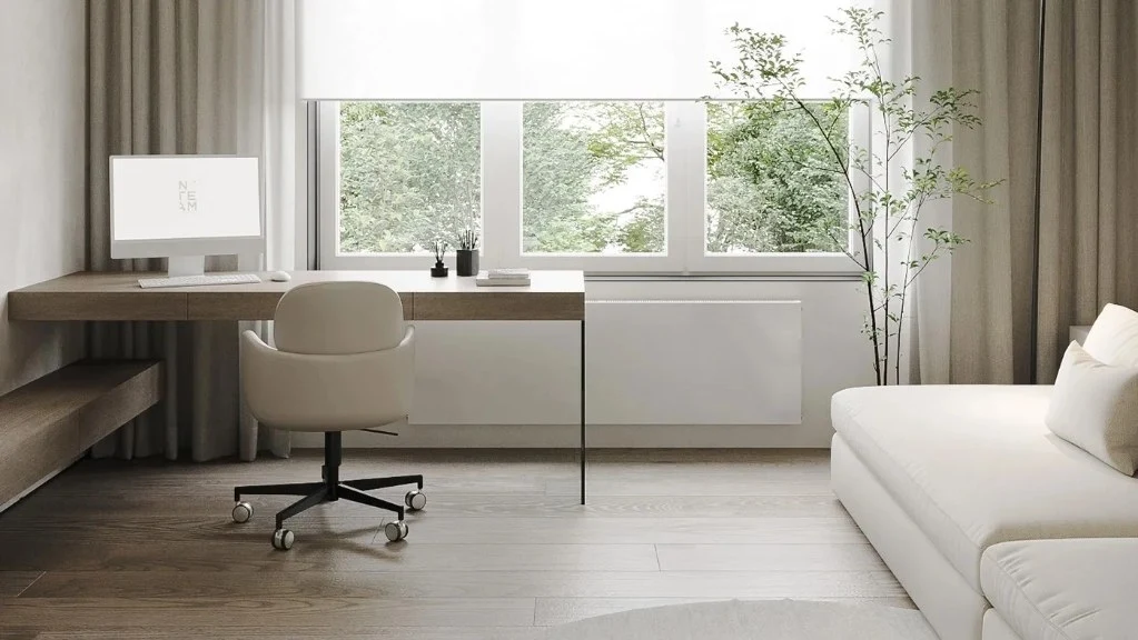 Warm Home Design Under Minimalism study-room