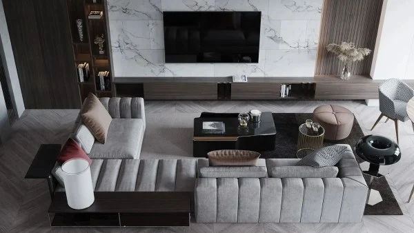Light Luxury Charm(LRSSJY0047RT)-Living room