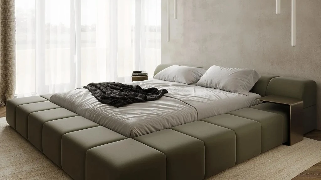 Elegant Home: Wabi-Sabi and Modern Style bedroom