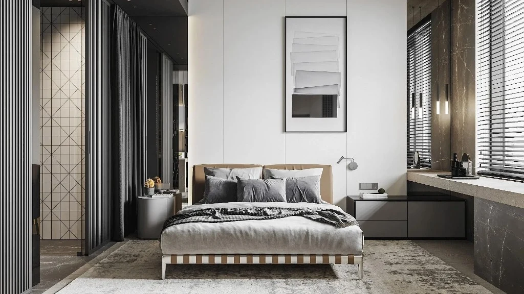 Interpretation of Elegance and Texture bedroom