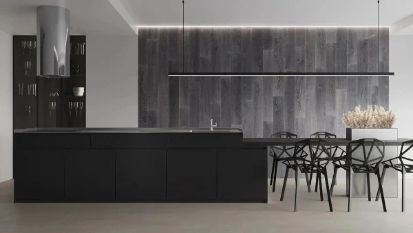 Minimalist Dialogue of Black and White