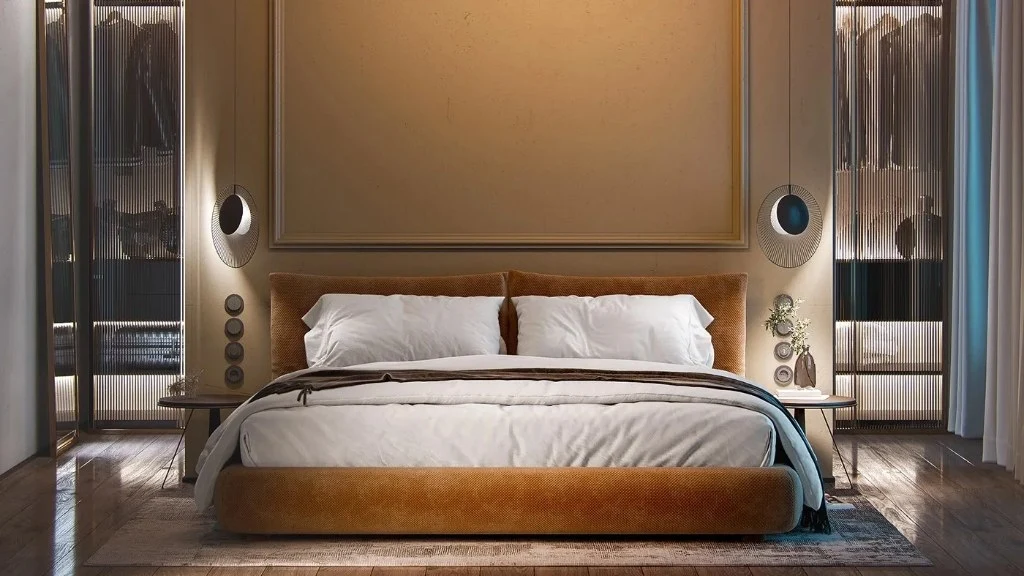 Weaving Life Between Tranquility and Tension bedroom