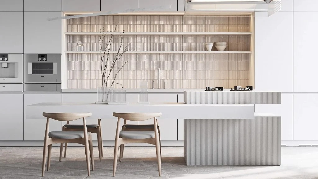 Outlining Minimalist Living Artistic Conception dining-room