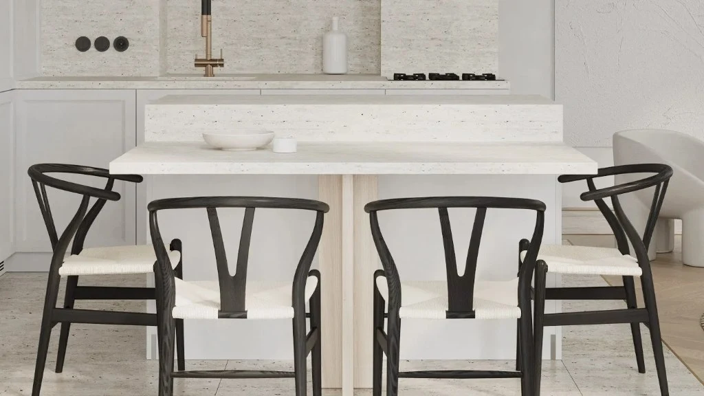 Simple White Artistic Realm dining-room