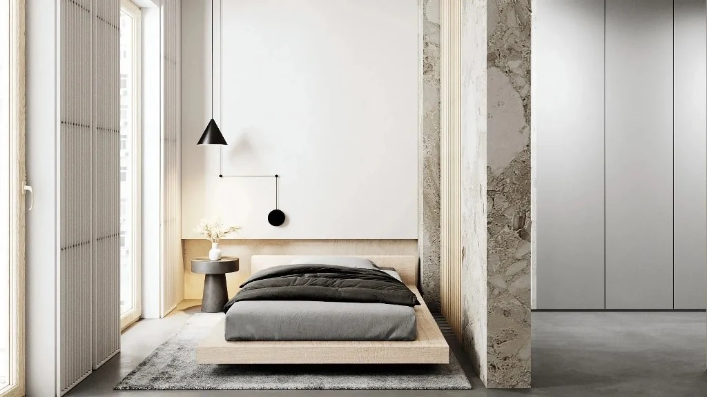 Weaving Luxury Order Between Light and Materials bedroom