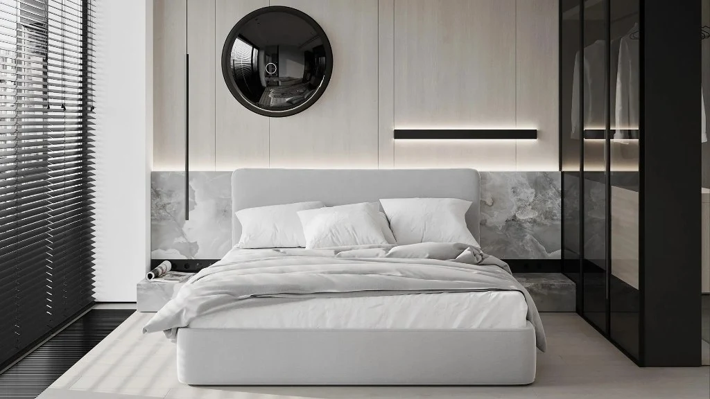 Textured Elegant Residence bedroom