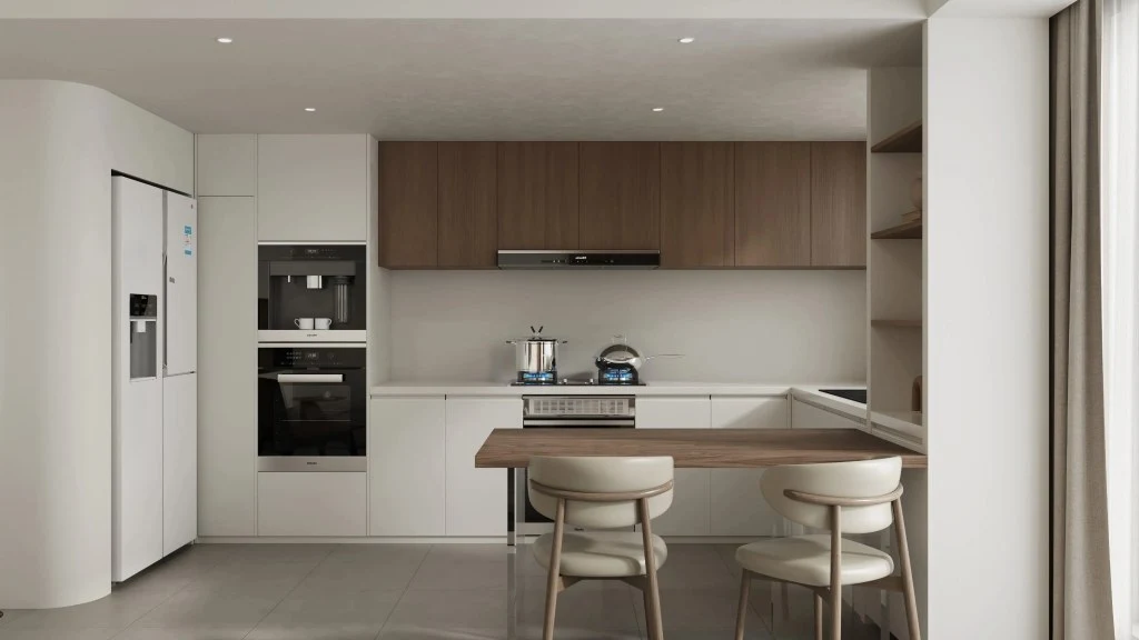 Minimalist-A Quiet Living Container in the City dining-room