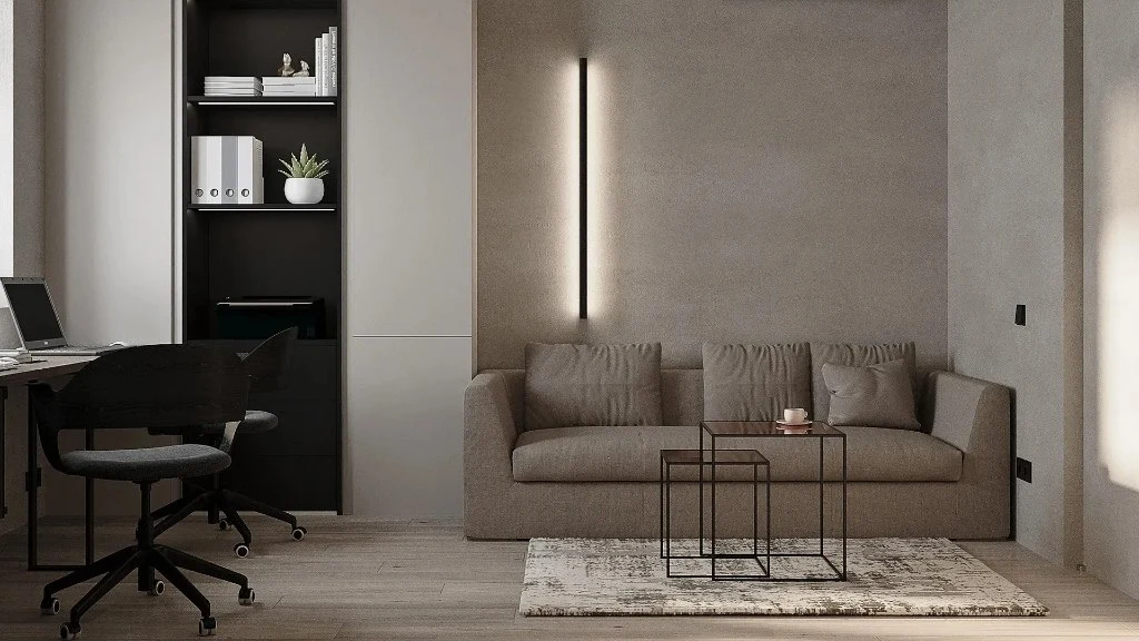 Less Decorated study-room