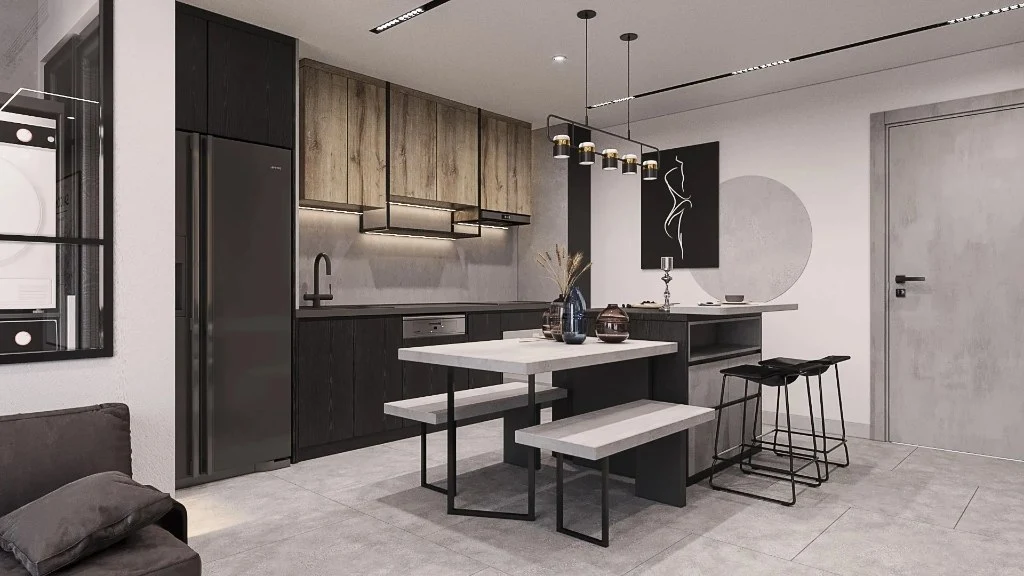 Modern Living Room dining-room