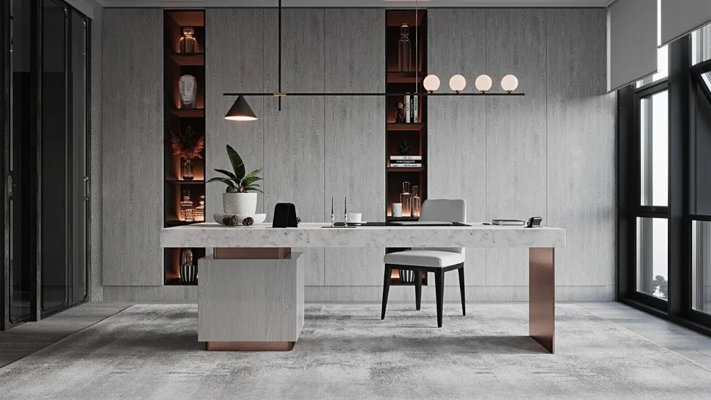 Minimalist and Avant Garde study-room