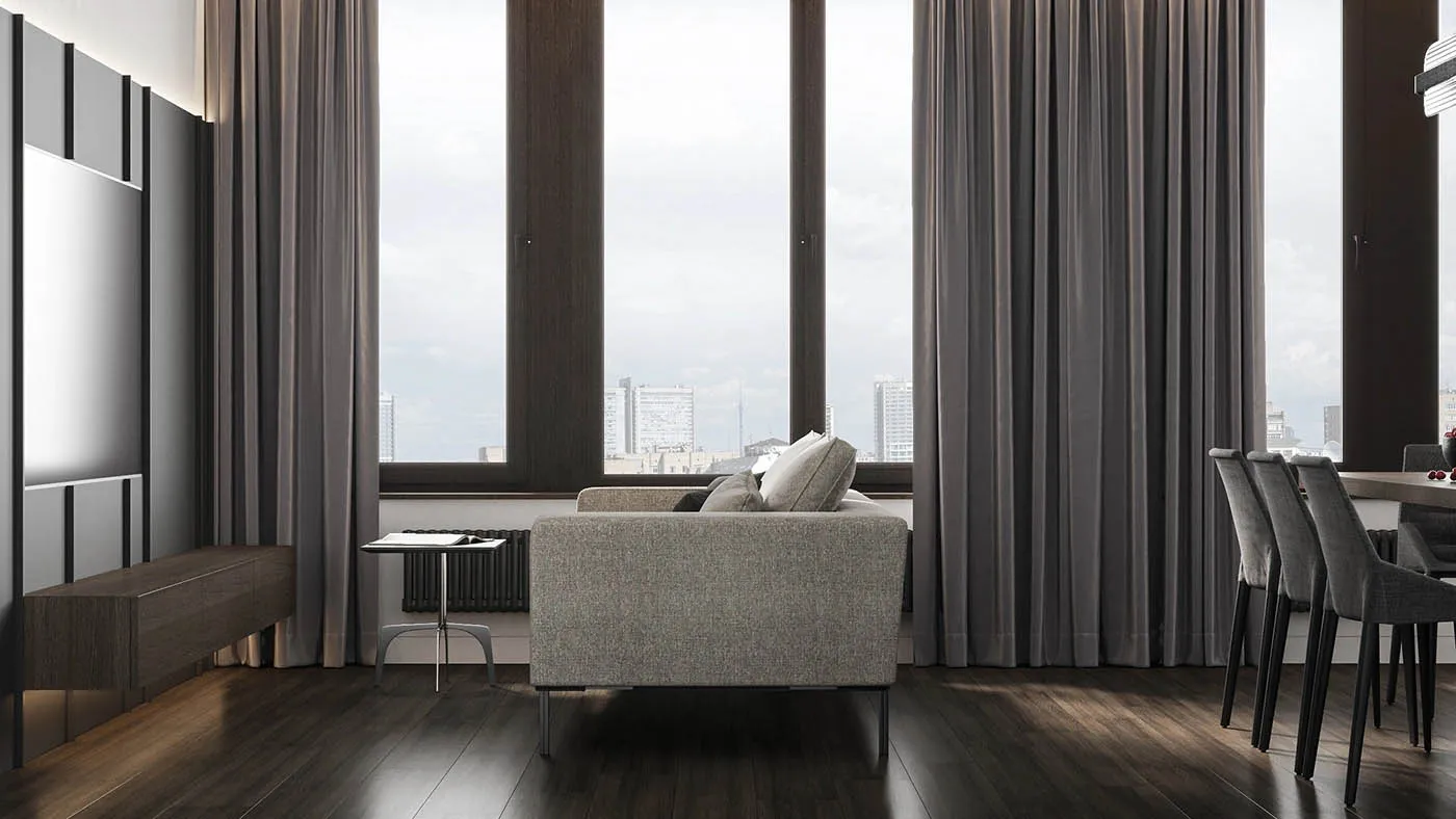 Apartments in Gray Living room 3