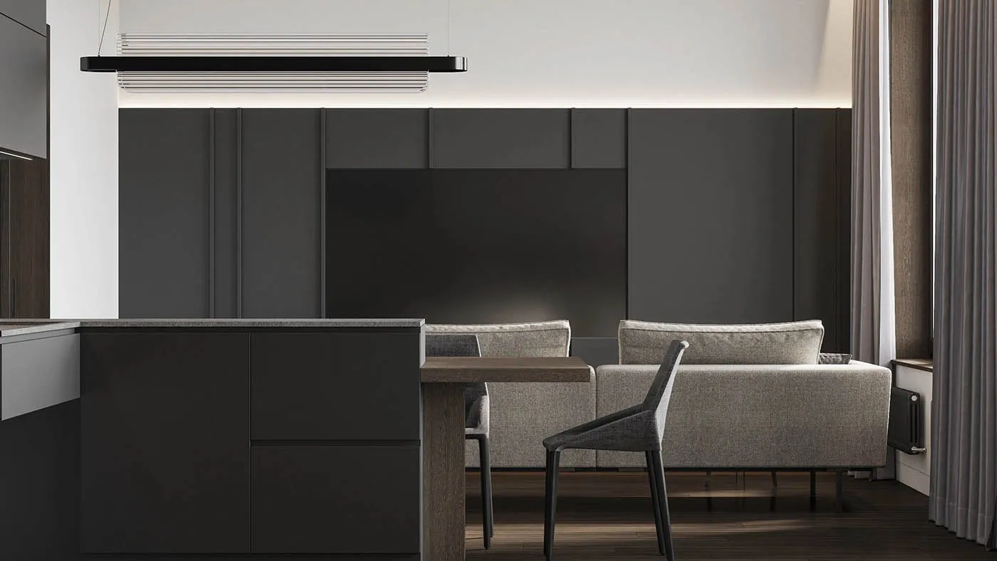 Apartments in Gray Living room 4