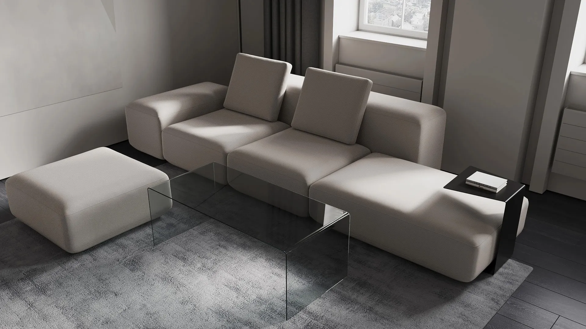 Minimalist Residence Living room 4