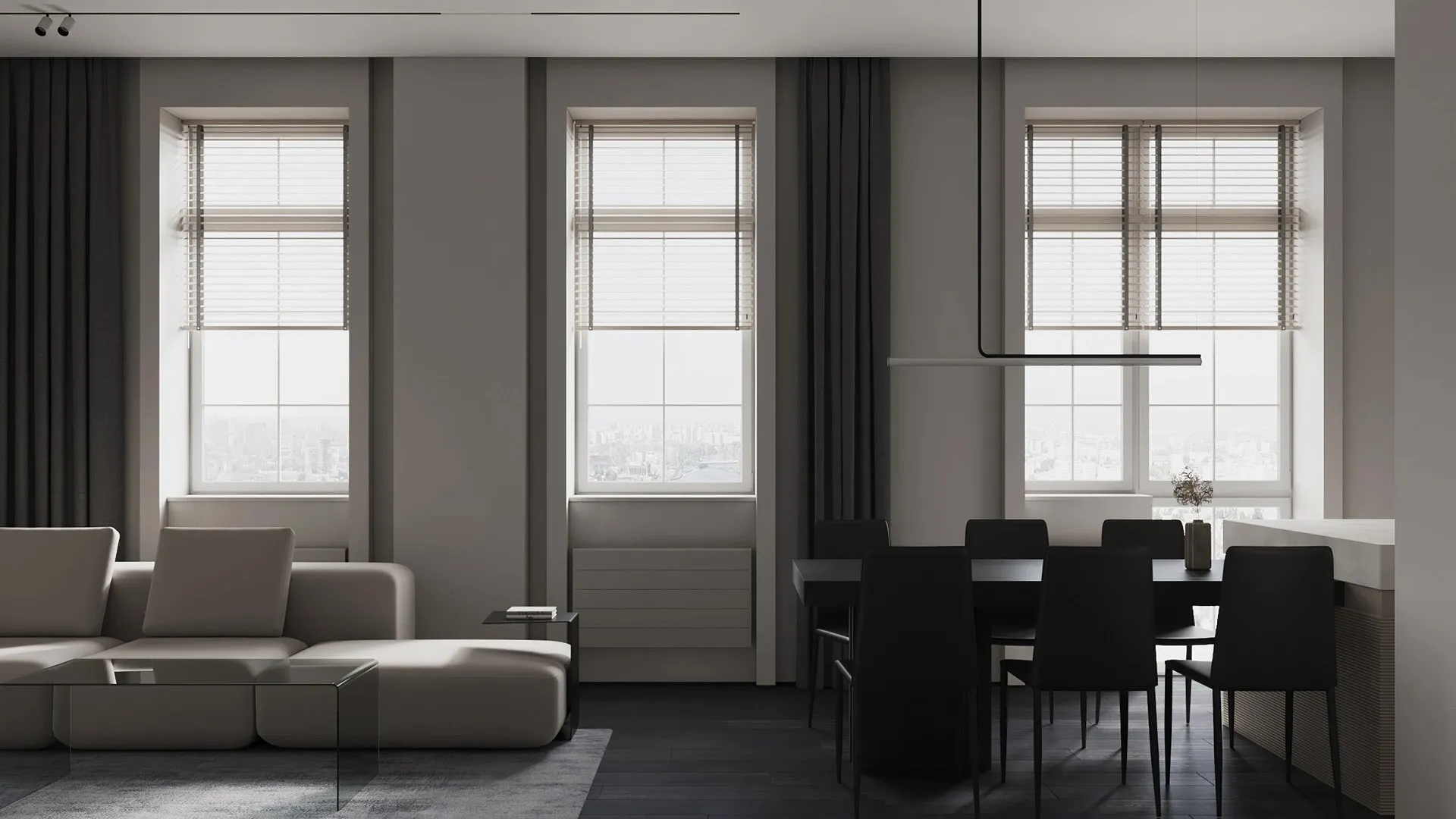 Minimalist Residence Living room 3