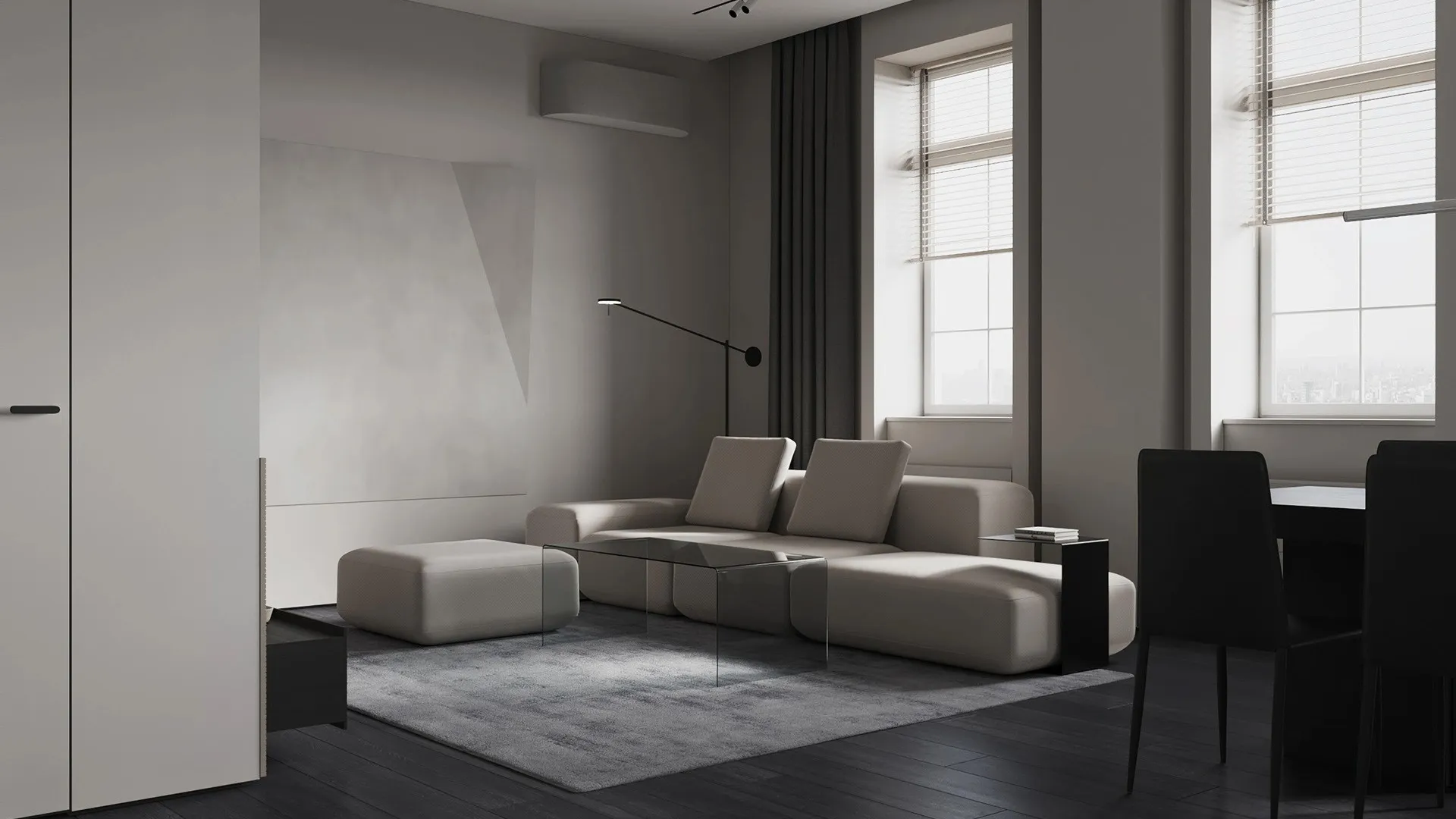 Minimalist Residence Living room 2
