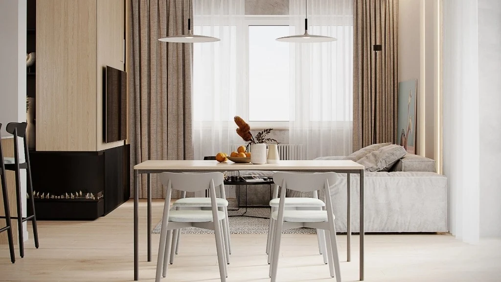 Log Style dining-room