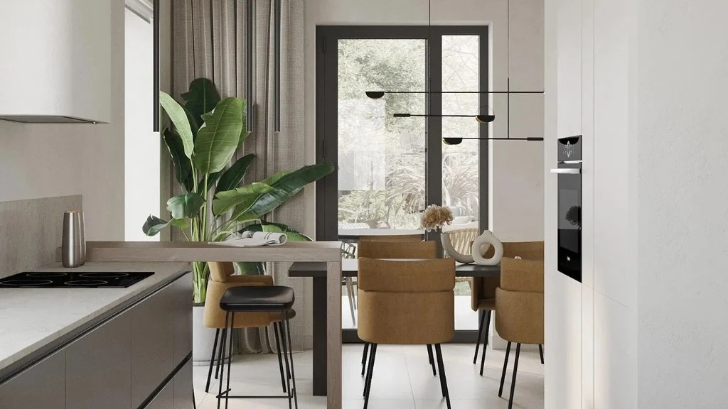 Large Flat Apartment dining-room