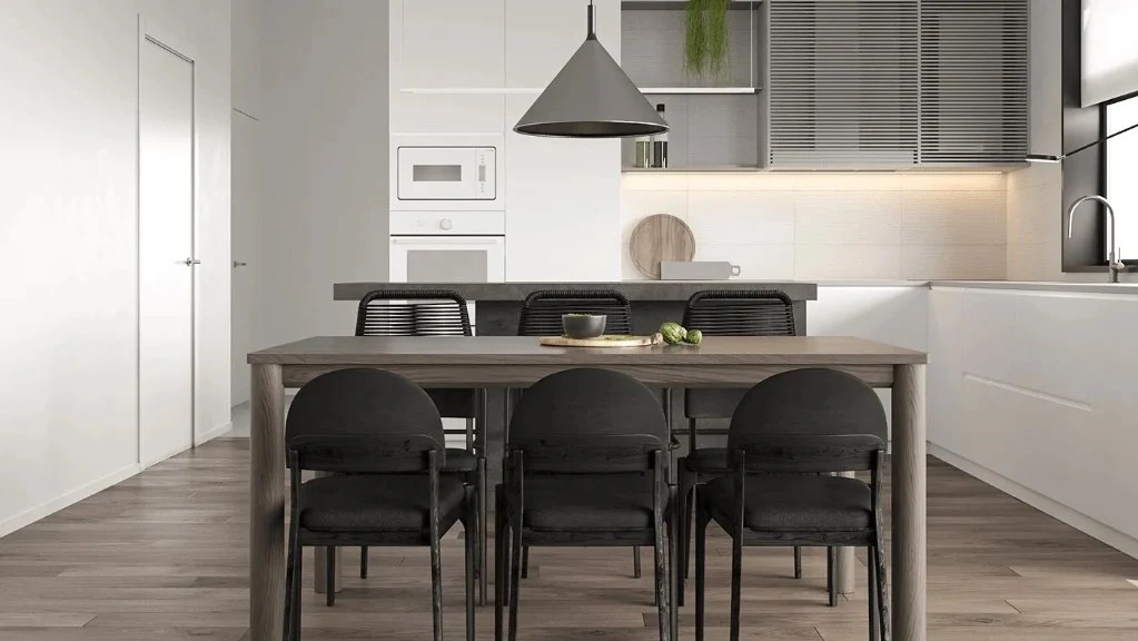 Light Gray Line dining-room