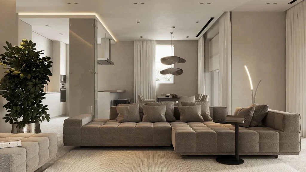 The Art of Silent Space living-room