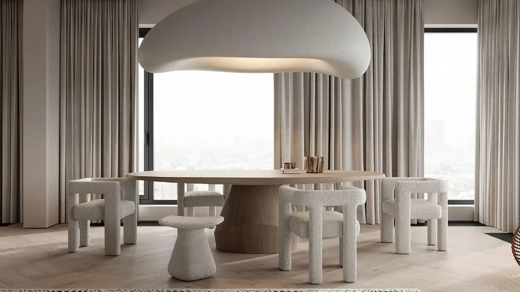 Minimalist Natural Style, a Comfortable Space dining-room