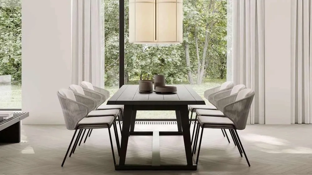 Natural Texture, Modern Minimalist Home Space dining-room