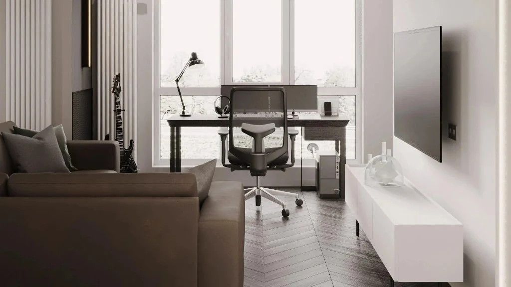 Modern Minimalist: Fusion of Comfort and Style study-room