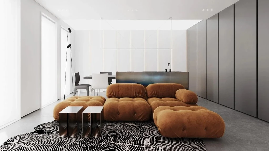 Minimalist Luxury: The Expression of Texture living-room