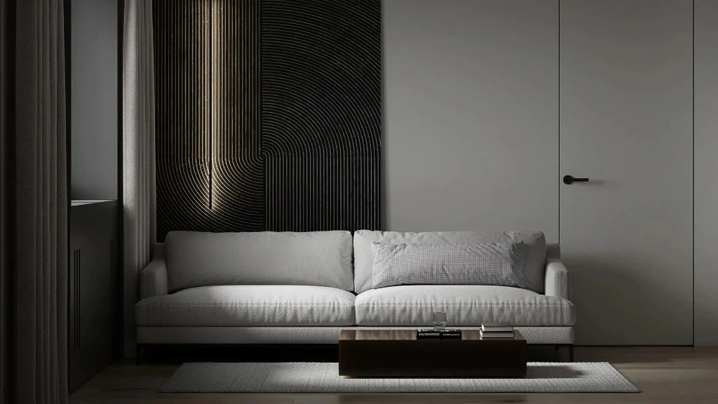 Simple Zen, Poetic Modern Home living-room