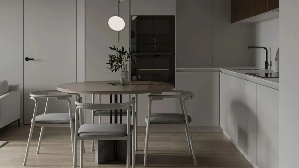 Simple Zen, Poetic Modern Home dining-room