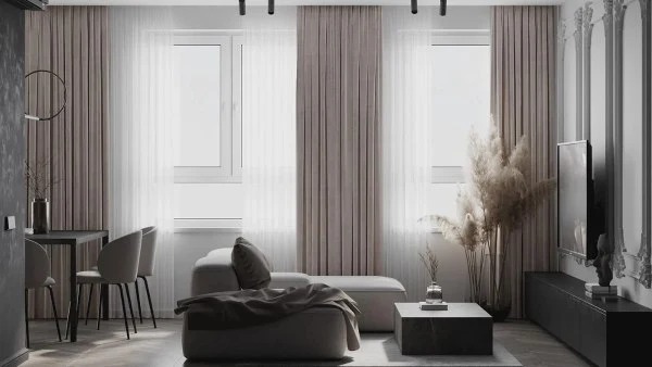 Dark Brown and Light Wood