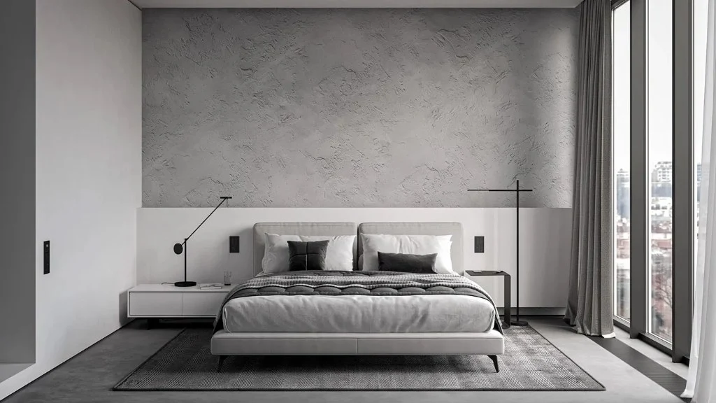 Modern Black and White bedroom
