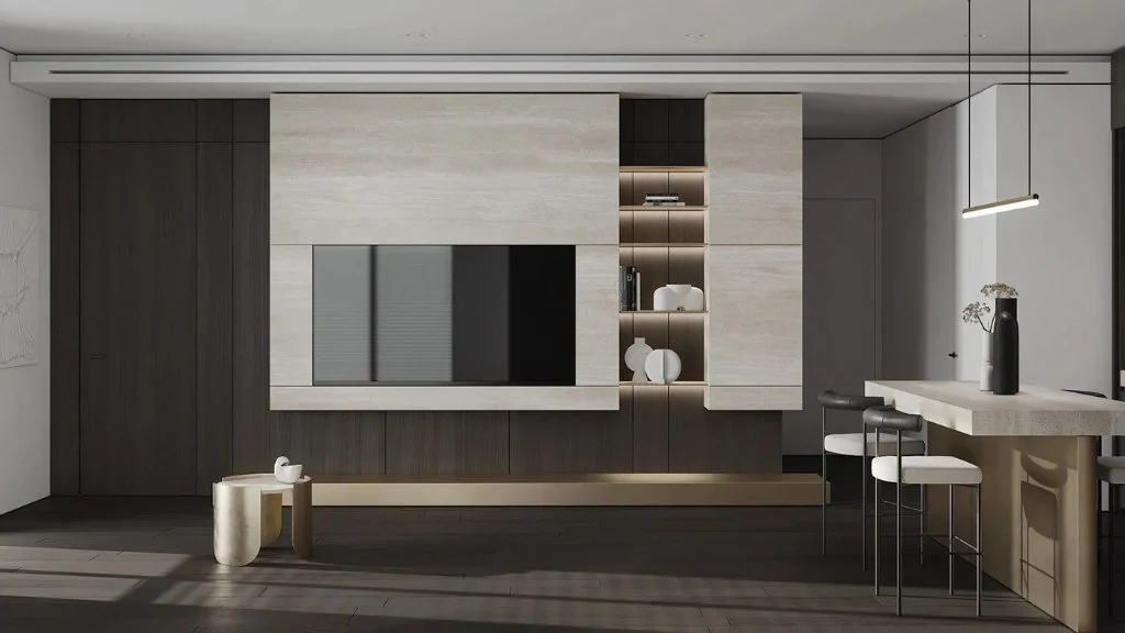 Minimalist Style: an Urban Quiet Residence dining-room