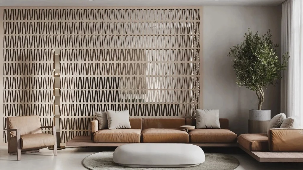 Integration of Natural Textures living-room