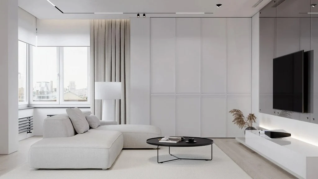 Minimalist Gray - White Tones living-room