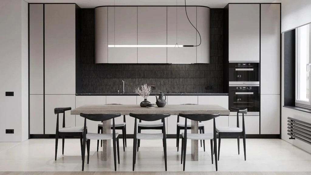 Minimalist Gray - White Tones dining-room