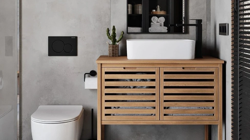 Wooden House bathroom