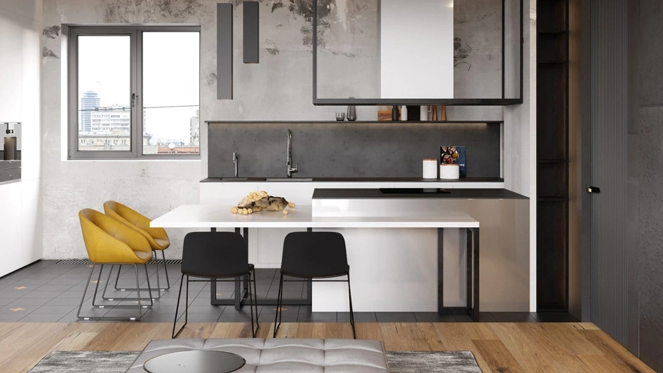 Triplex Apartments study-room