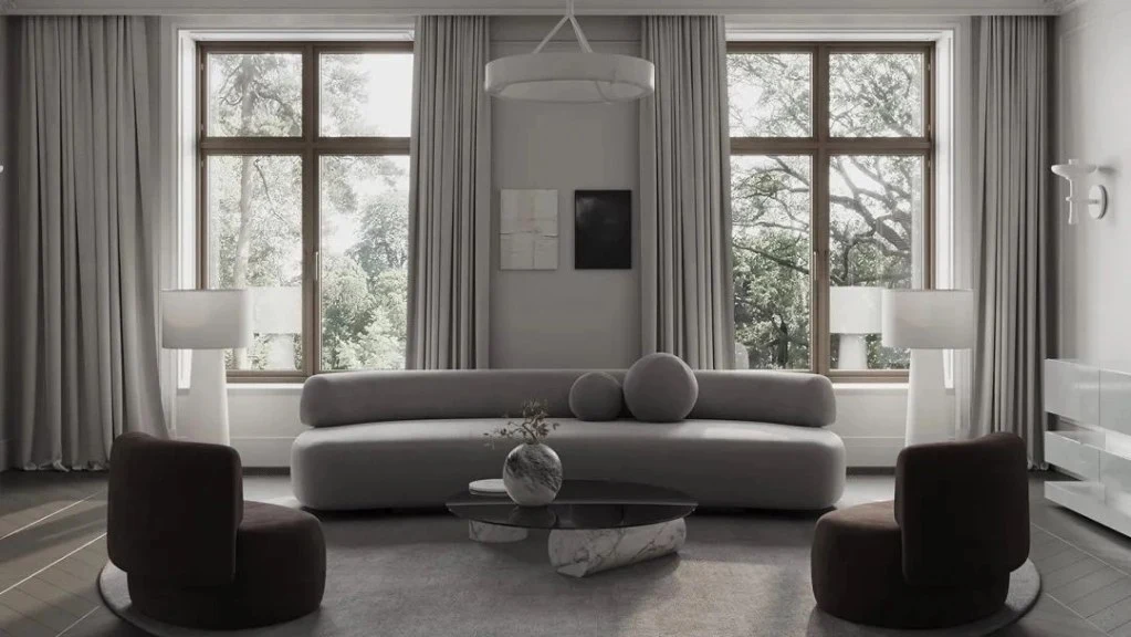 Light French living-room