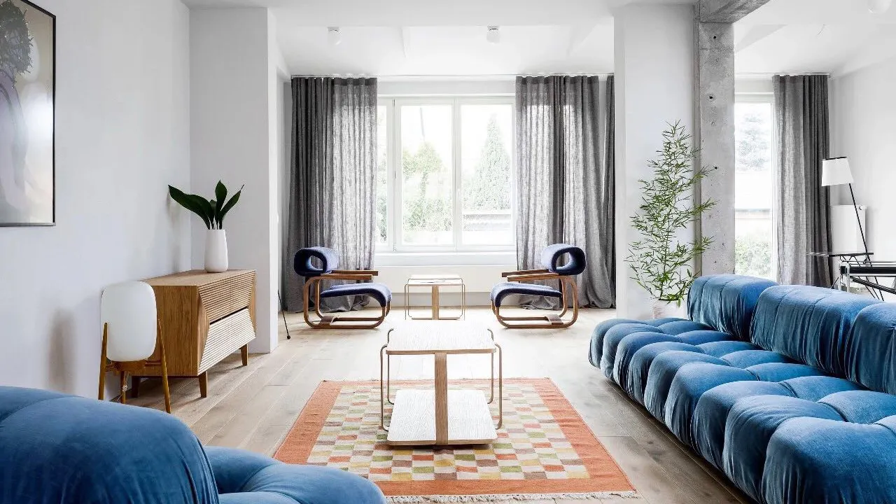 The spatial expression of custom furniture | Loft Kolasiński Living room 1